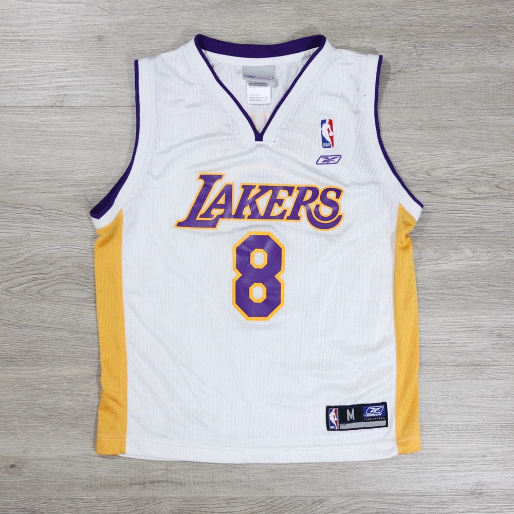 Reebok NBA Los Angeles Lakers Kobe Bryant Basketball Jersey Big Kids Medium